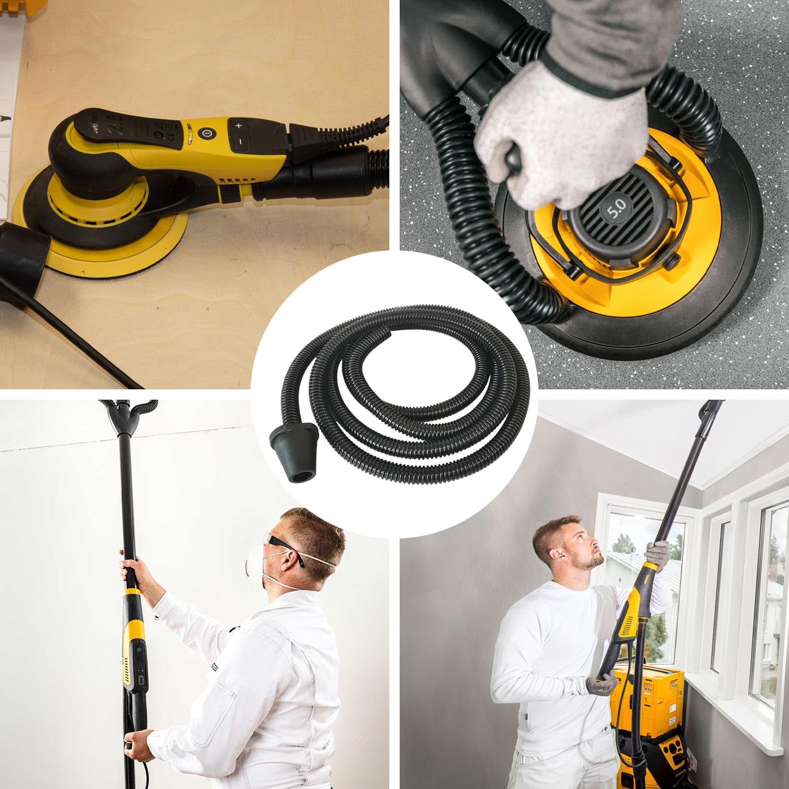 Tubo flessibile per pialla manuale, tubo per la polvere, tubo per pialla manuale, tubo di aspirazione forte, tubo di raccolta della polvere, parte della piastra di spinta manuale per pialla