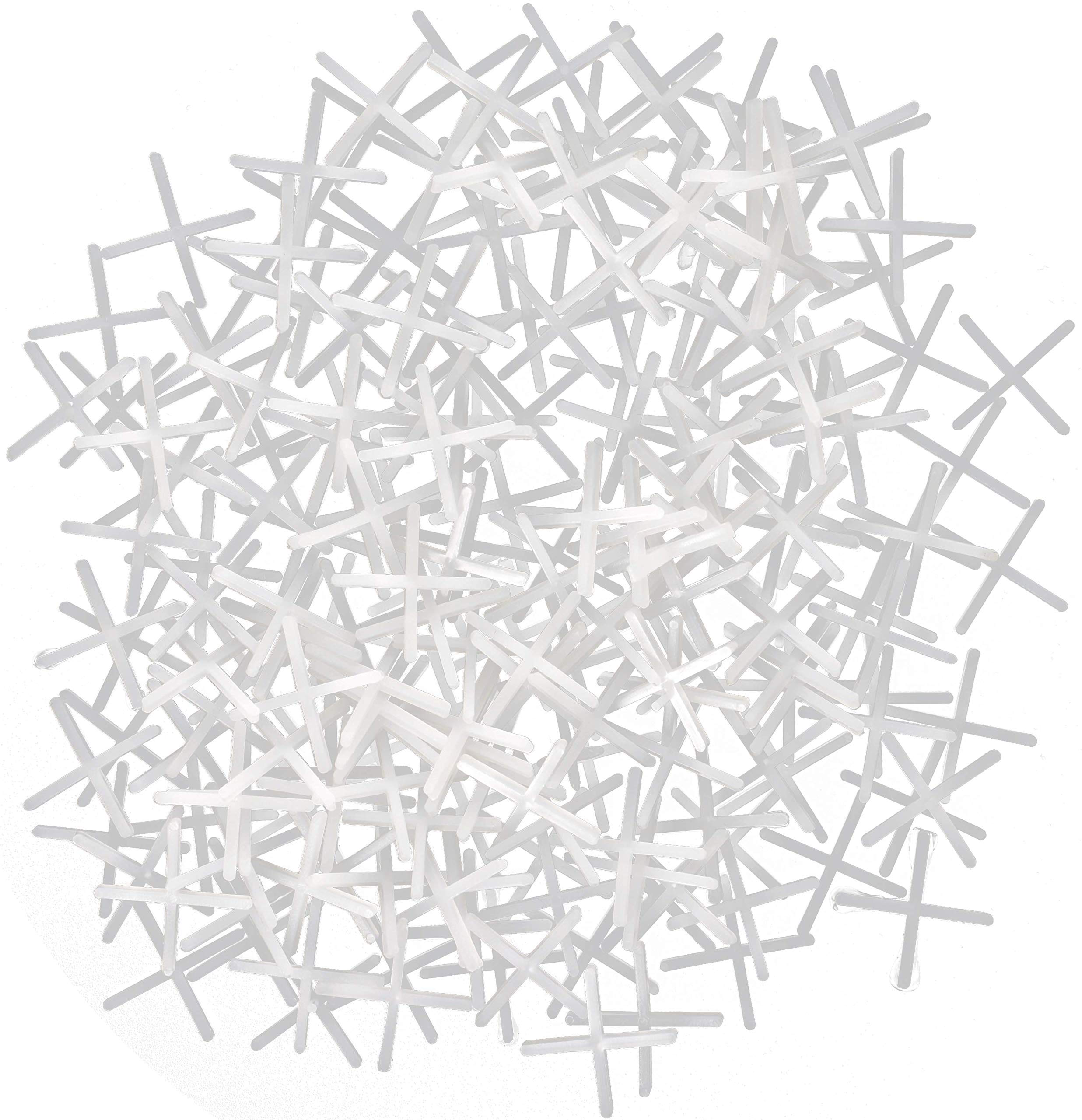 INTOX - Croci per piastrelle, 1,5 mm, 200 pezzi, colore: Bianco