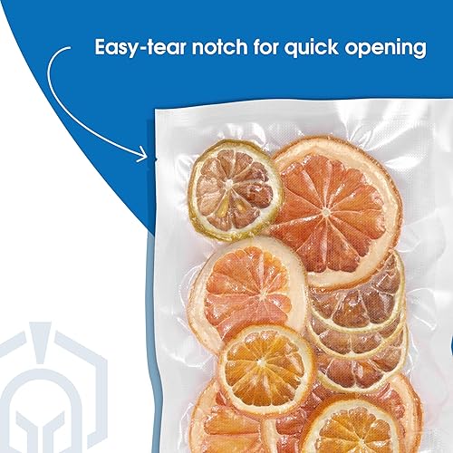 Miniatura 4 de Spartan Industrial - Bolsas pequeñas de sellado al vacío de 4 x 7 pulgadas para almacenamiento de alimentos, congelador, preparación de comidas,