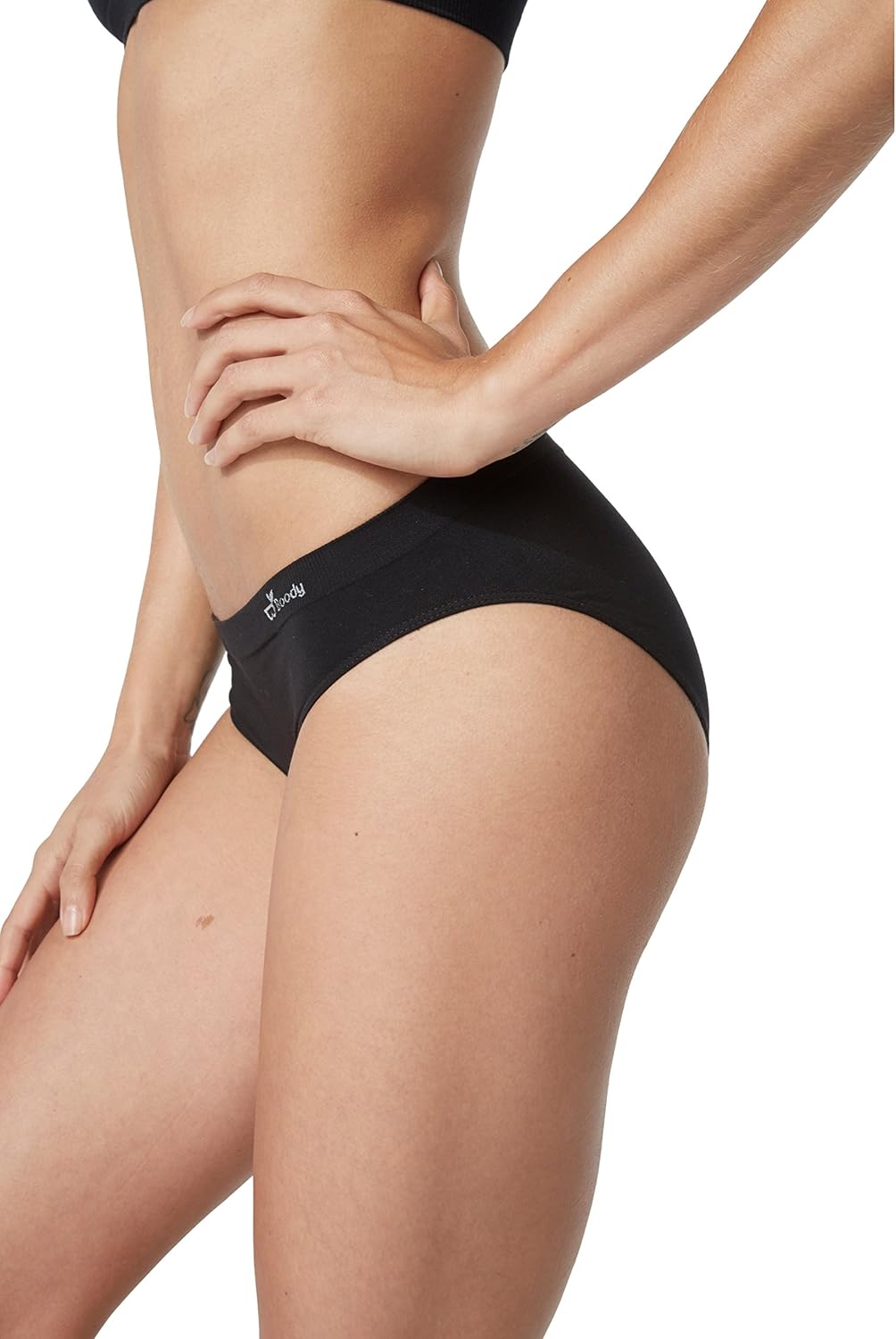 Boody -Classic Bikini -Women’s Underwear -Mid Rise, Moderate-Full Coverage Fit -Soft, Flat-Ribbed Waistband -Bamboo Viscose - Image 3