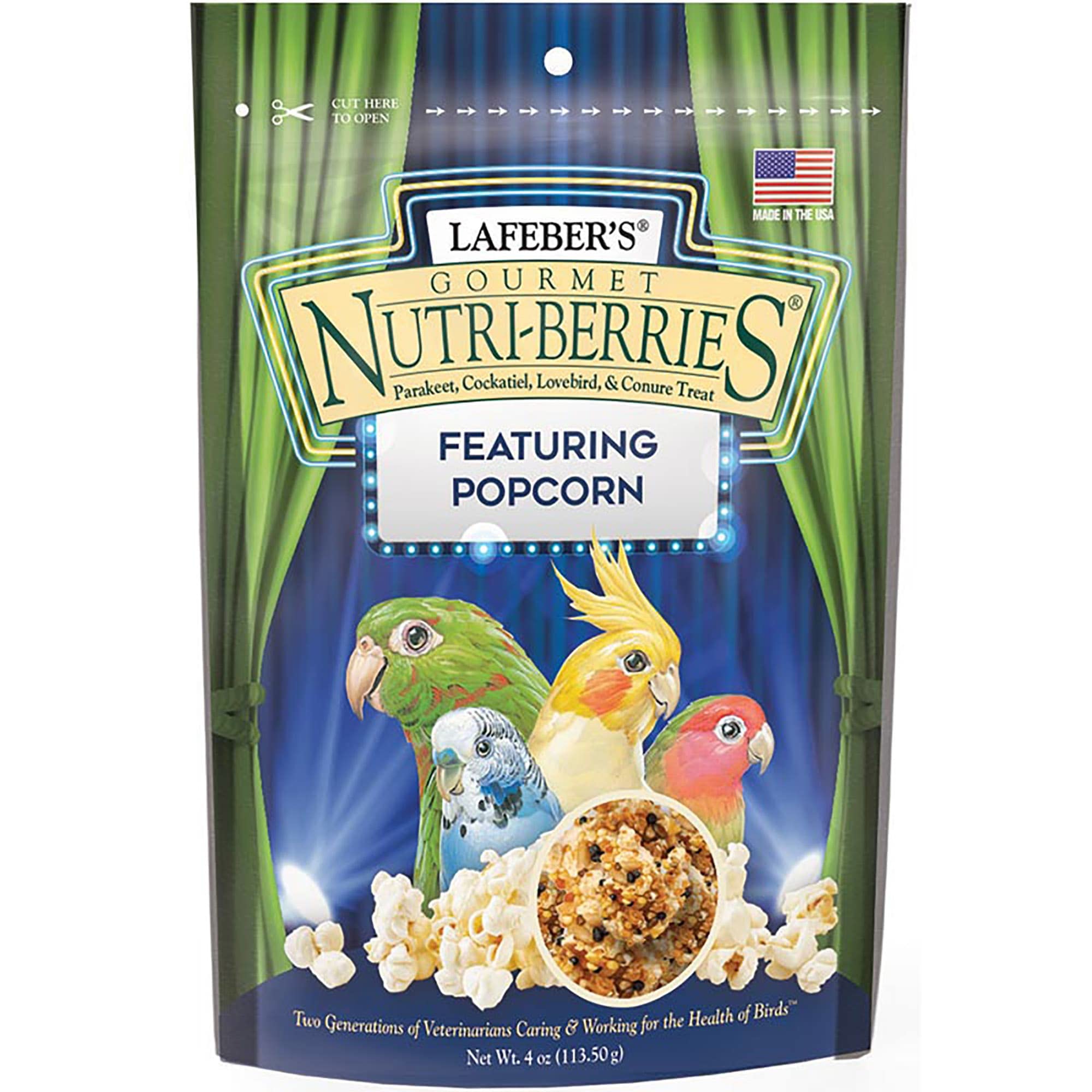 Lafeber Nutri-Berries Popcorn Cockatiel 4oz
