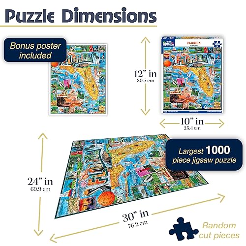 Miniatura 2 de White Mountain Rompecabezas de Florida de 1000 piezas