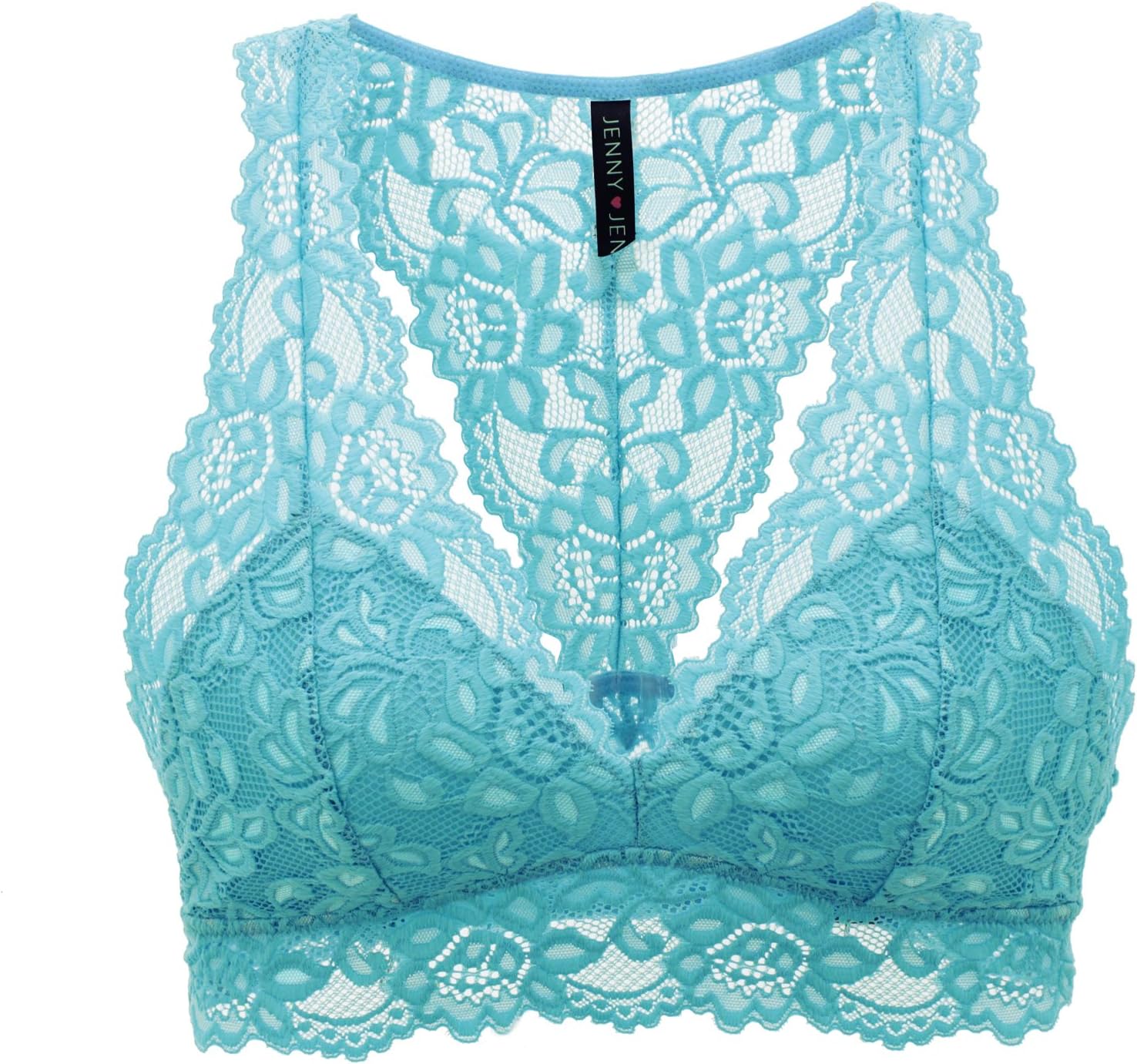 Mia Lace Bralette for Women, Unpadded and Unlined Wireless Bra, Perfect Racerback Everyday Lingerie - Image 3