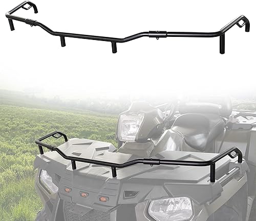 Extensor de rack delantero para Polaris Sportsman 570 450 14-25, extensor de estante de acero negro delantero todoterreno para Polaris Sportsman