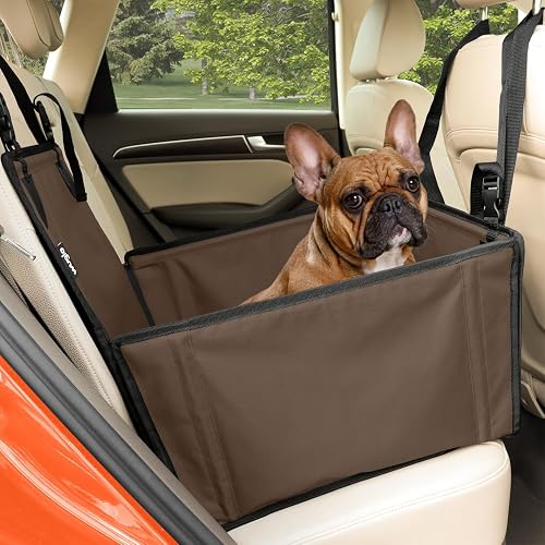 WUGLO Asiento de Coche para Perros Pequeños Extra Estable hasta 12 kg