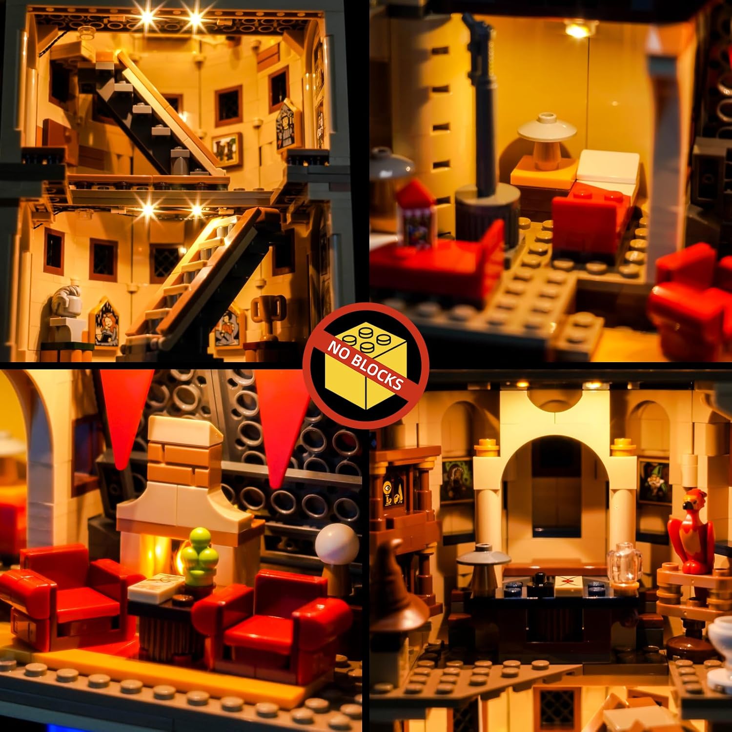 BrickBling LED Lights Only Compatible with Lego Castle: The Main Tower 76454 - Not Come with Model (Classic Version Light)