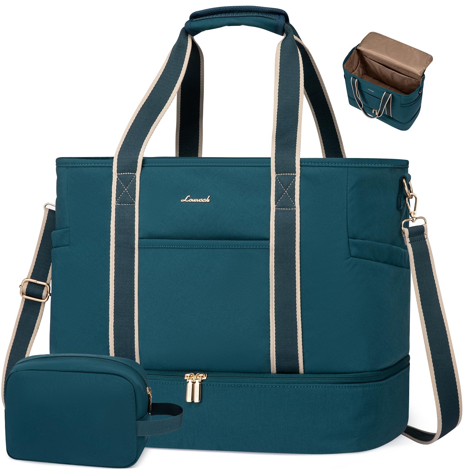 LOVEVOOK Travel Duffle Bags for Women 45L carry on weekender bags personal item travel with Toiletry