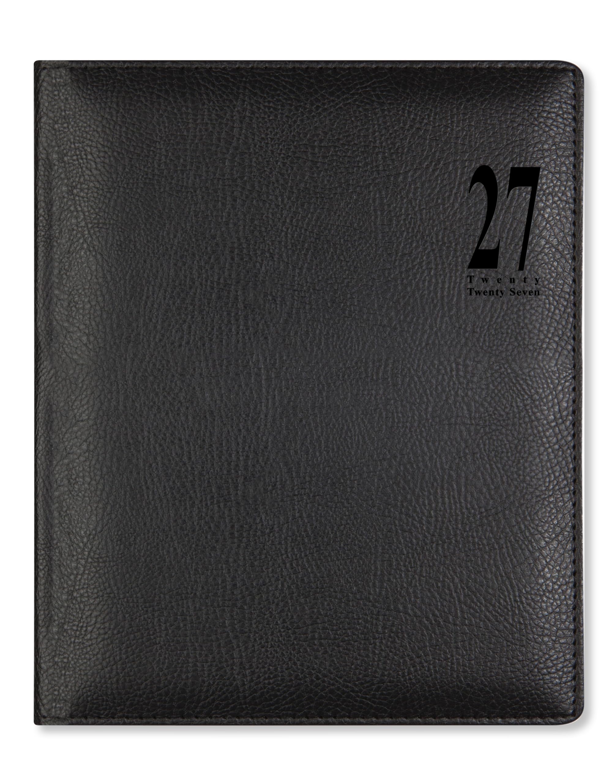 Letts of London Milano Quarto vertical week to view 2027 diary with appointments - Black 27-080561