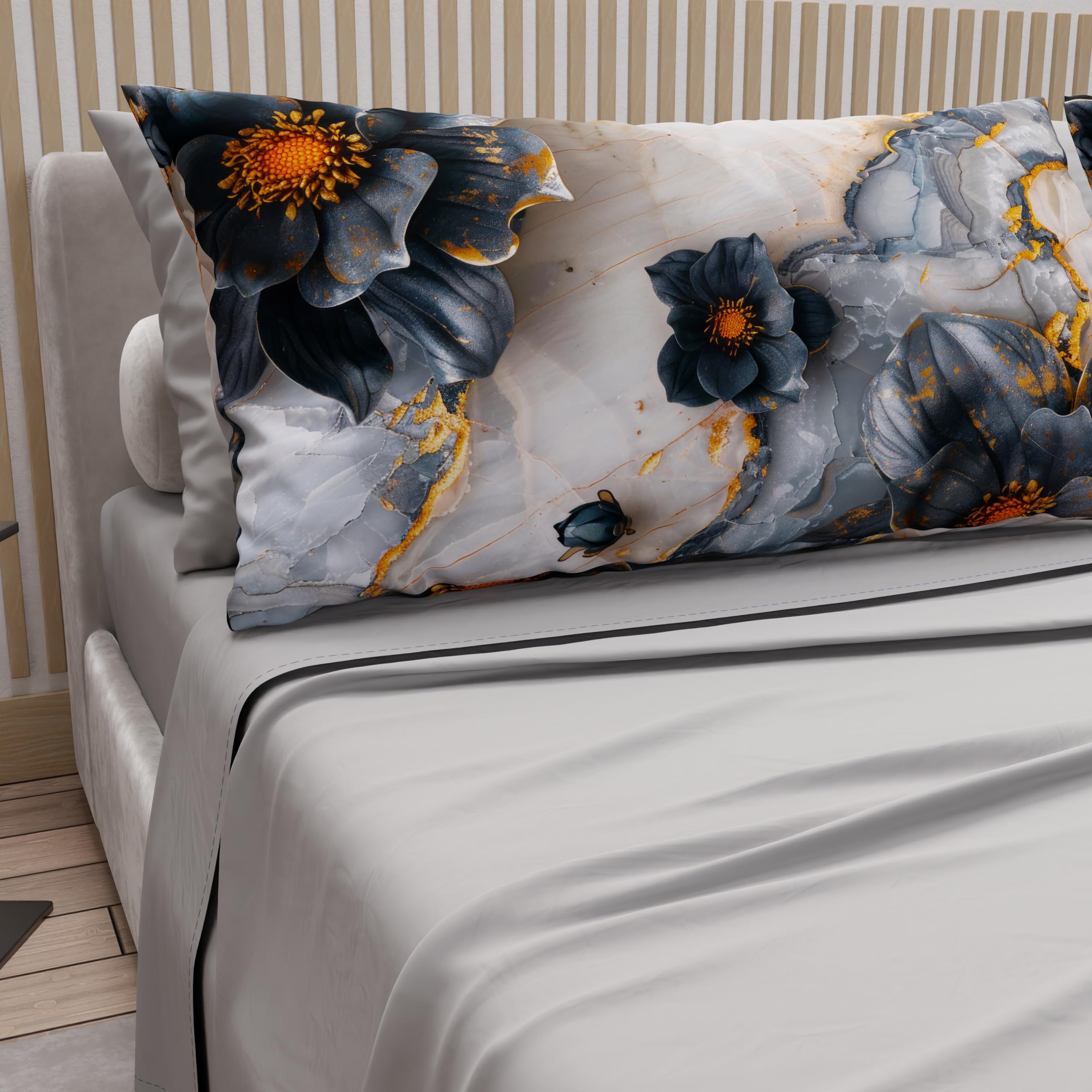PETTI Artigiani Italiani, Cotton Sheets with Pillowcases in Digital Print, Single Bed Sheet, Single Bed Set