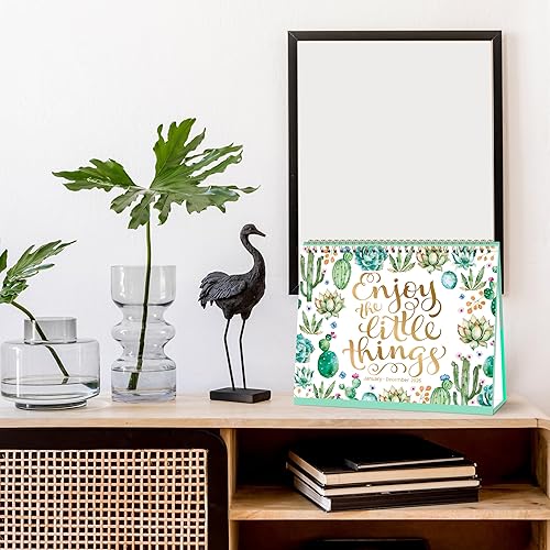 Miniatura 6 de Calendario de escritorio 2026 – Calendario de escritorio 2026 con tapa de pie, enero de 2026 a diciembre de 2026, 10 x 8.3 pulgadas, calendario de