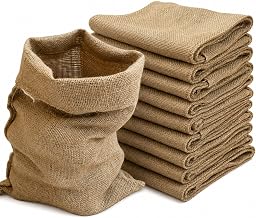 Nutley's 10 Pack Hessian Jute Storage Sacks 30 x 45cm | Breathable material
