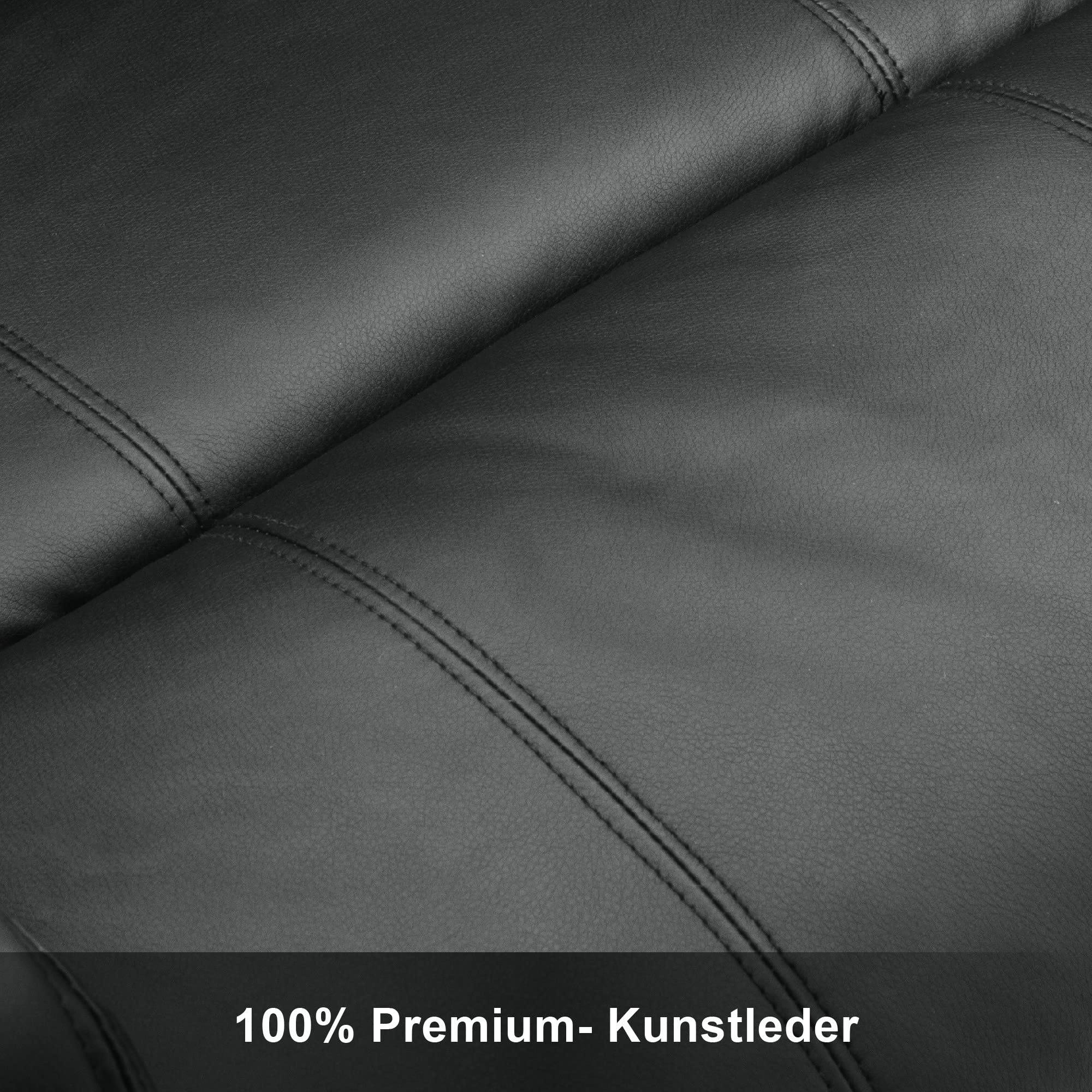 M MCombo Fauteuil de Massage TV Fauteuil Relax 7020, avec Chauffage Rotatif basculant 360°, réglable manuellement (Similicuir Noir)