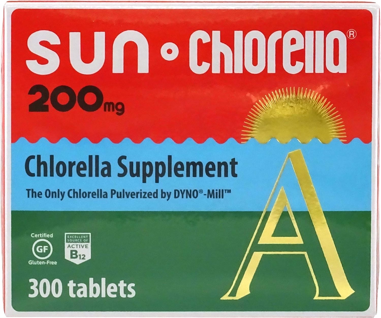 SUN CHLORELLA Chlorella Supplement, VitaminEnriched and