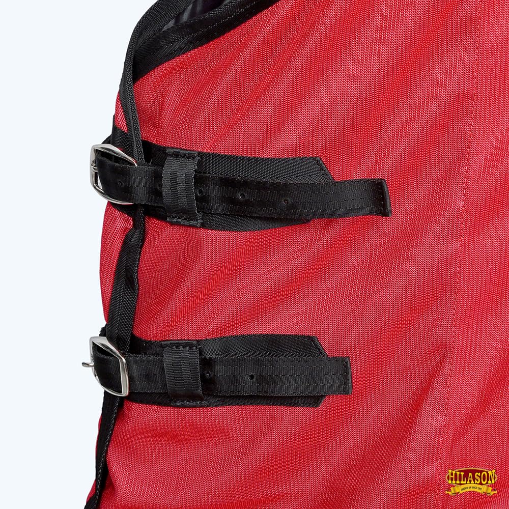 HILASON Sábana para moscas para caballos, malla de verano, protección UV contra moscas y mosquitos