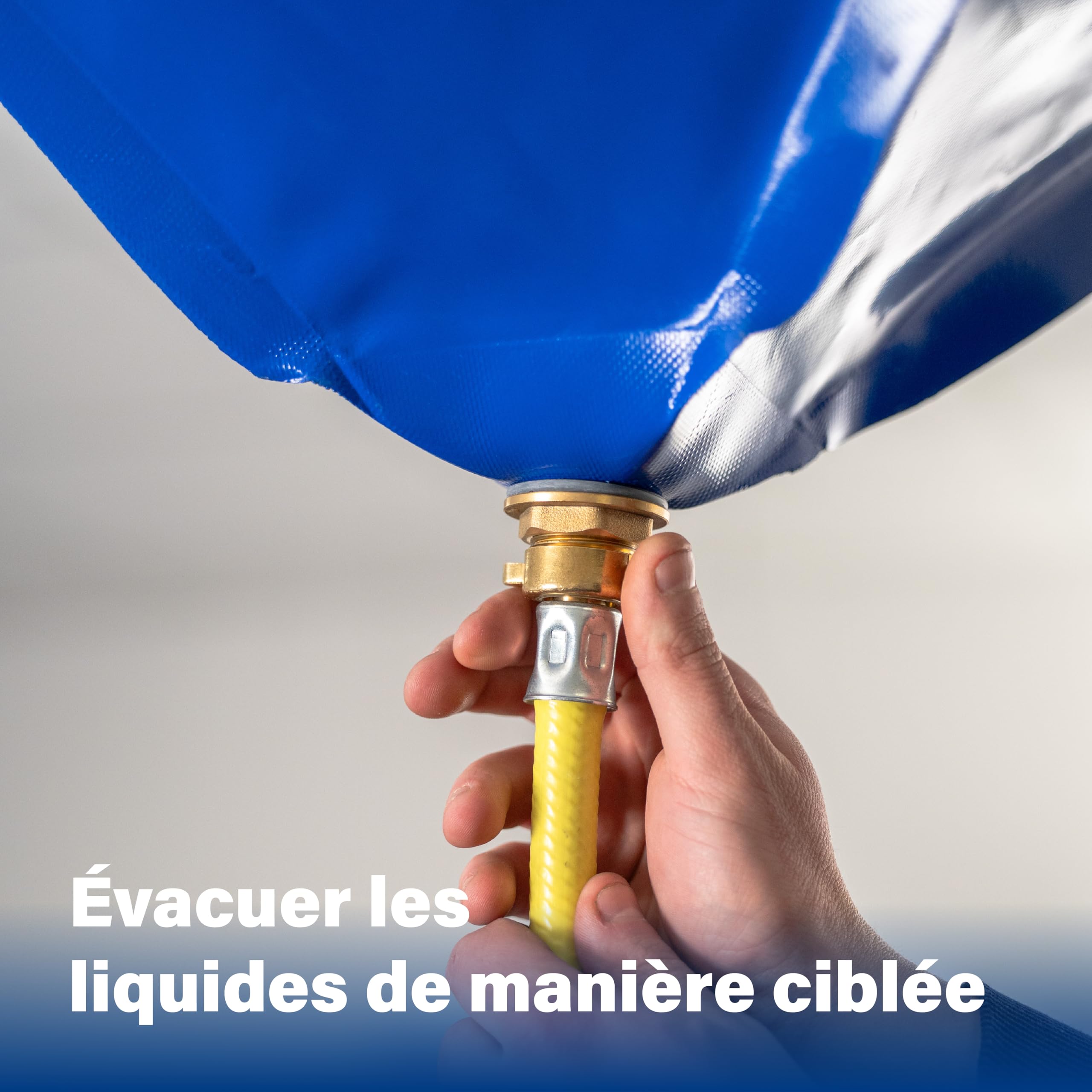 DERBLAUE® Petit entonnoir 40 cm pour vidange d'huile - Accessoire de bac de récupération pour travailler avec H20 et HYD