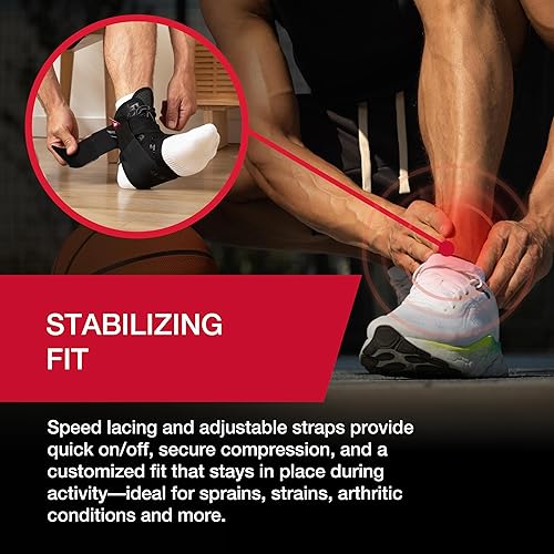 Miniatura 6 de MUELLER Medicina deportiva The One Ankle Support Brace, alivio de la tendinitis de Aquiles, alivio de la tendinitis de Aquiles para hombres y