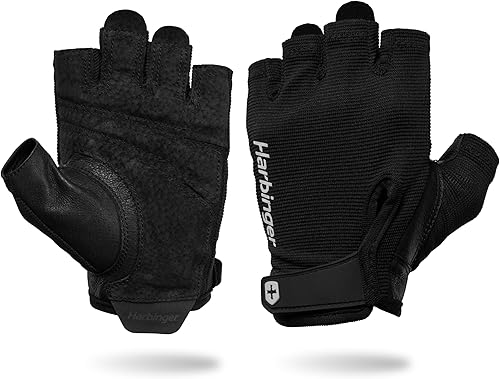 Power Gloves 3.0 - Guantes de levantamiento de pesas duraderos de medio dedo con cierre de muñeca ajustable, palma de cuero transpirable, para hombre