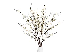 White Swirls of Floral Fantasy: Sggvecsy Artificial Cherry Blossom Branches