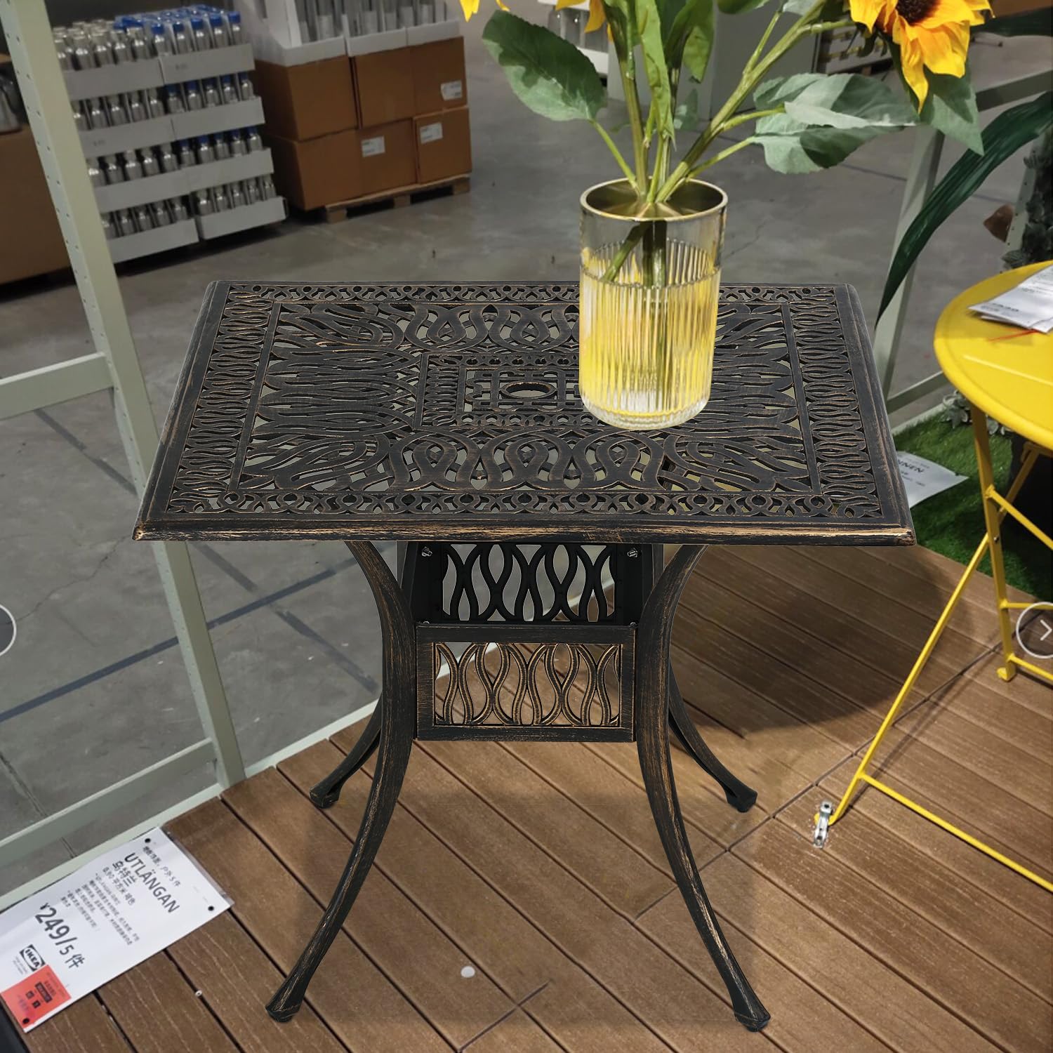 http southnext.us wrought-iron-patio-tables-with-umbrella-hole.html Patio Dining Table Wrought Iron Patio Furniture Outdoor Bistro Table Outdoor Side Table with Umbrella Hole for Backyard Garden Patio Porch, Bronze : Patio, Lawn & Garden Osprey Farpoint 70 Travel size:6 inch 48 Overall Length Condition_NEW