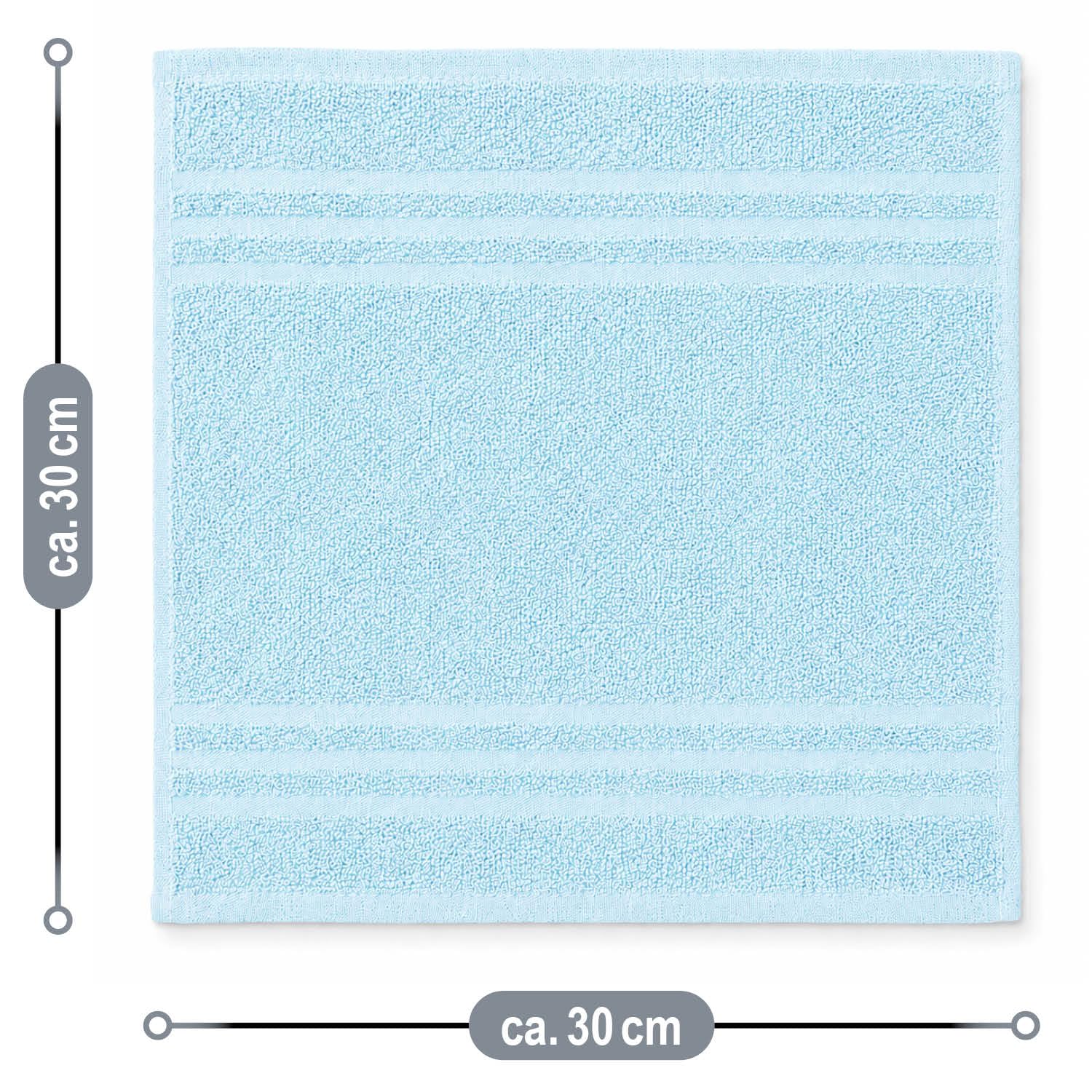 com-four® 30 x zestaw 10 myjek 30 cm, 100% bawelna, miekkie i chlonne