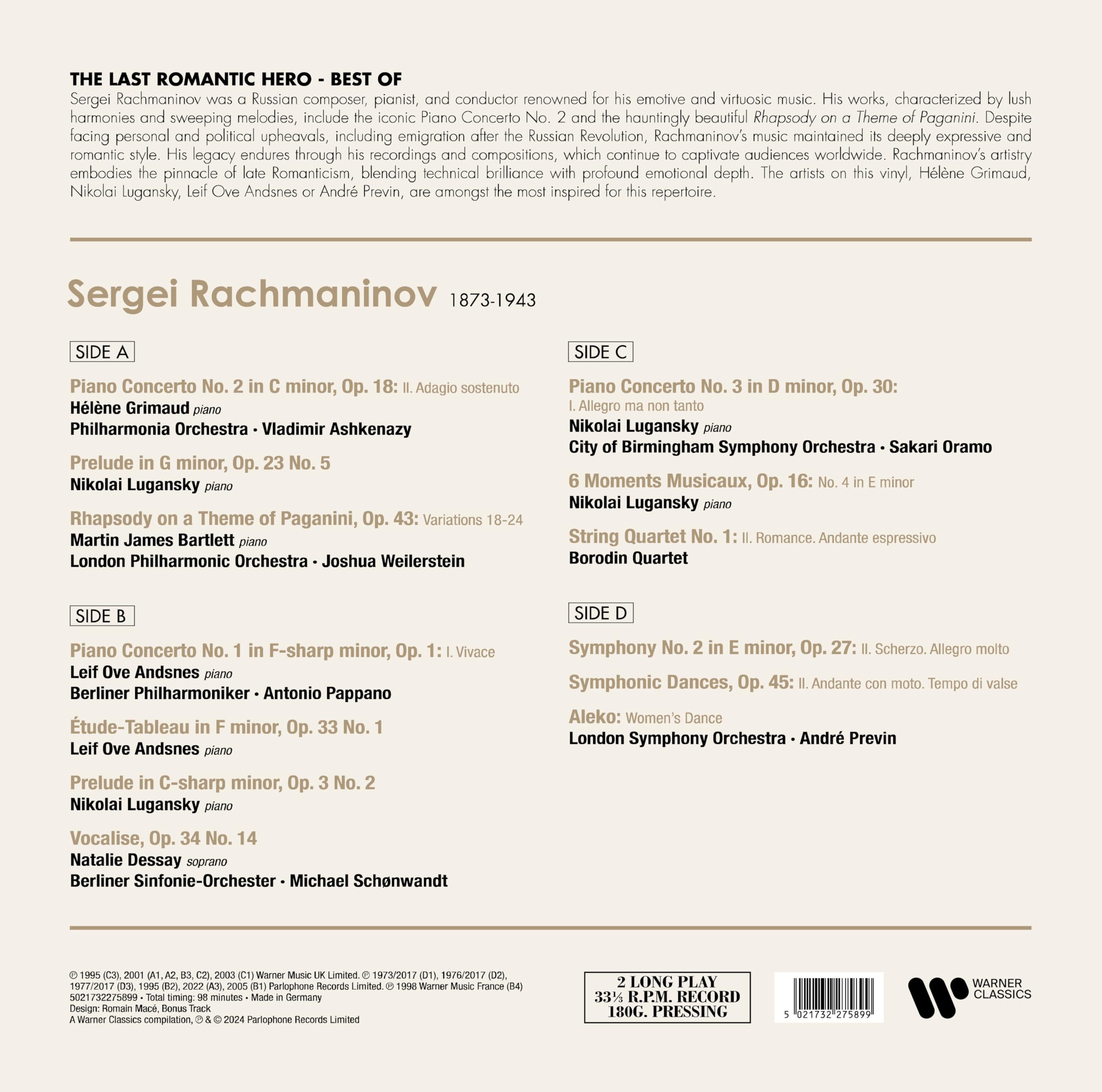 Rachmaninov: A Portrait (Best of)