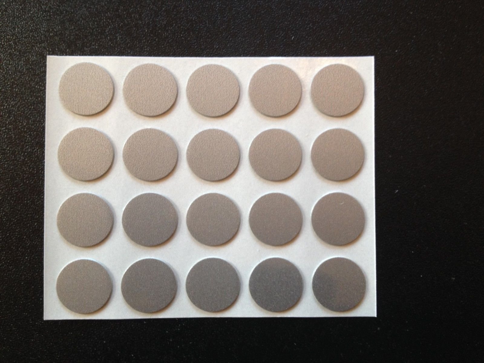 Self Adhesive Stick on Screw Hole Cap Covers 13mm (Silver)
