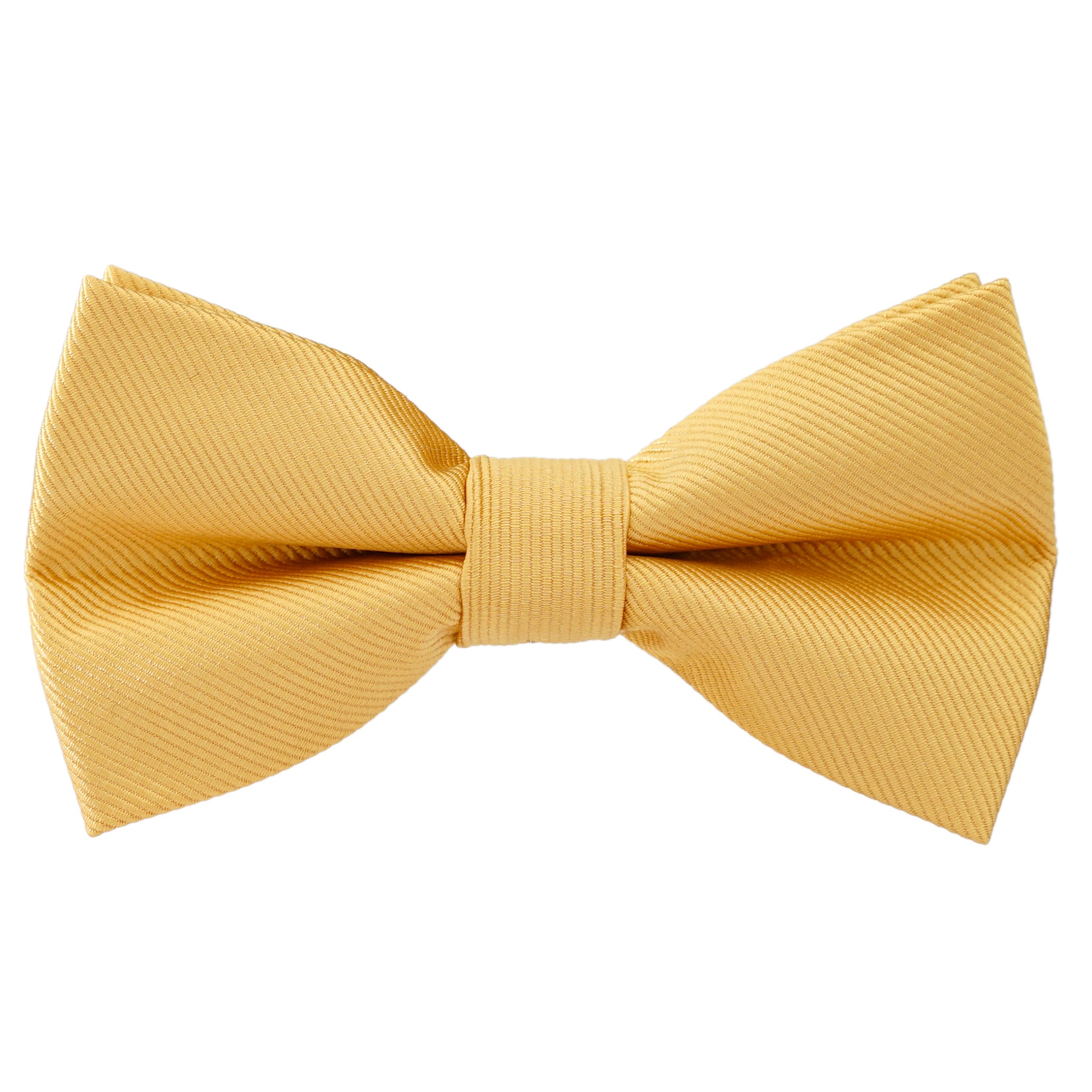 Pre-Tied Adjustable Solid Tuxedo Bow Tie for Boys and Men