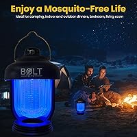 Vista 2 de Linterna de camping + insectos, matamoscas y mosquitos, recargable, portátil, repelente de plagas