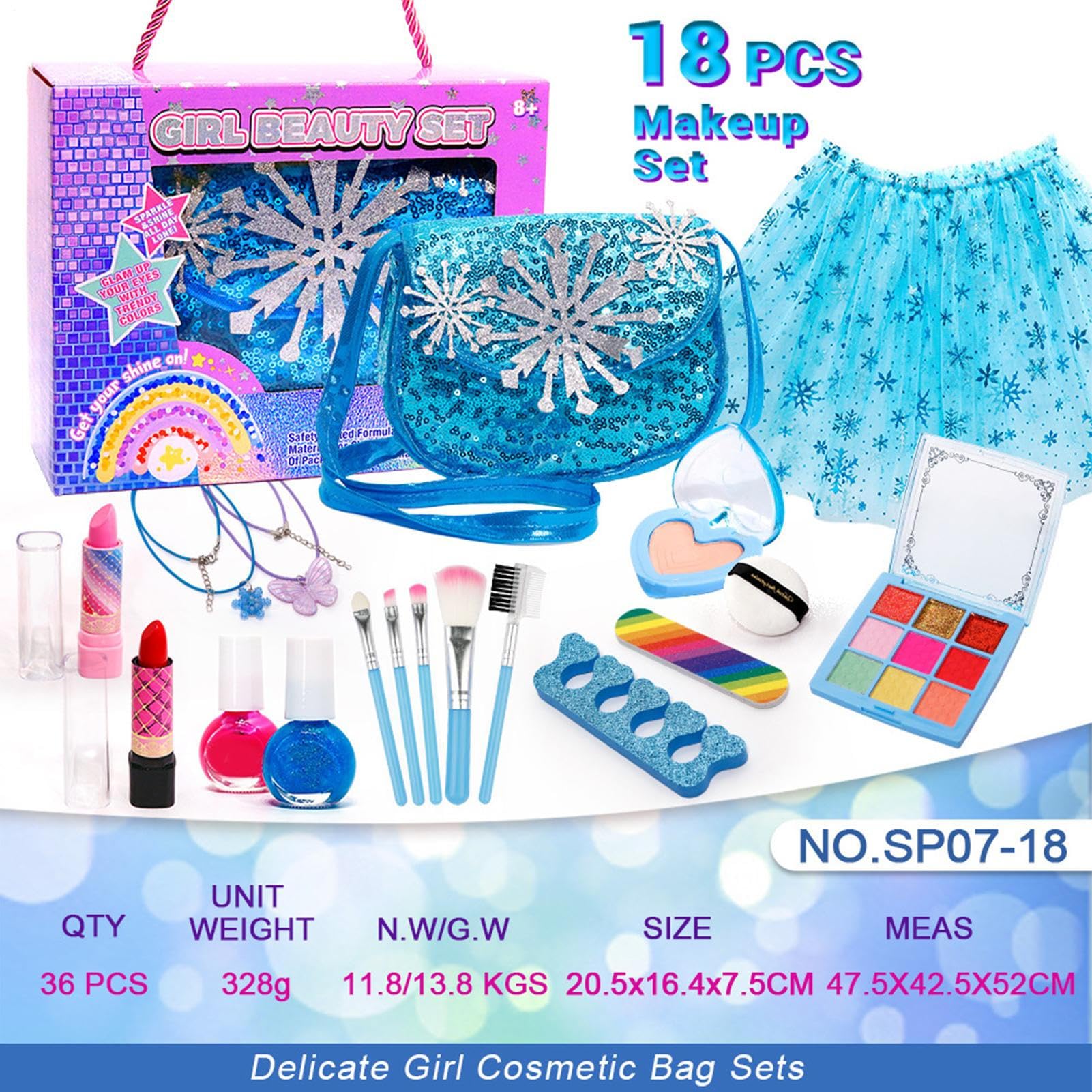 Juego De Maquillaje para Niños Y Niñas Compacto Y Interactivo