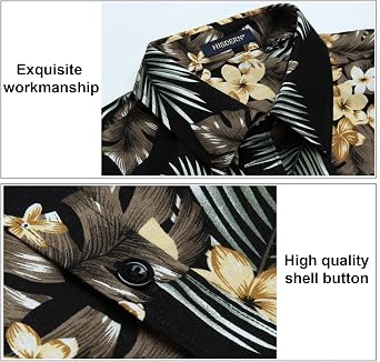 Hawaiian Shirt for Men Casual Summer Short Sleeve Beach Vacation Aloha Hawaii Button Down Shirt Holiday