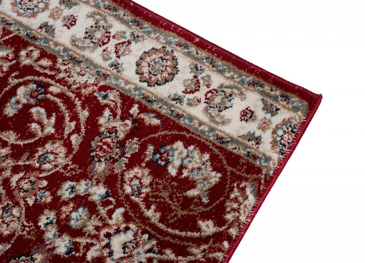 Carpeto Tapis de Couloir Couloir 70x500cm Rouge Classique Traditionnel Doux