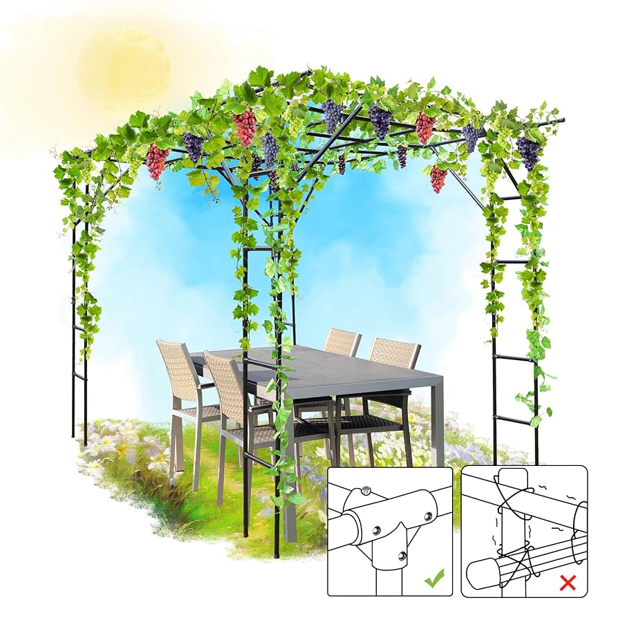 Amazon.com : SHANTRA 118'' L x 79'' W x 90.5'' H Grape