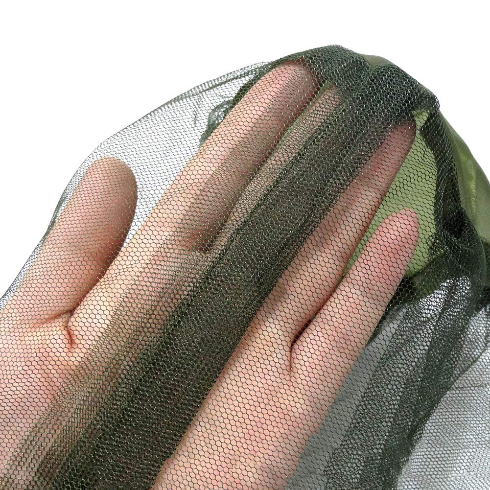 Lot De 4 Filets Anti-moustiques Pour Tête – Maille Fine 1,2 Mm, Ajustable, Pour Rando, Pêche Ou Apiculture !