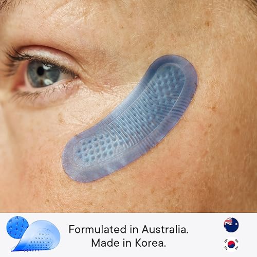 Miniatura 9 de Qure - Parches de microinfusión antiarrugas para líneas de sonrisa, líneas de ceño fruncido, bolsas debajo de los ojos, hinchazón, patas de gallo -