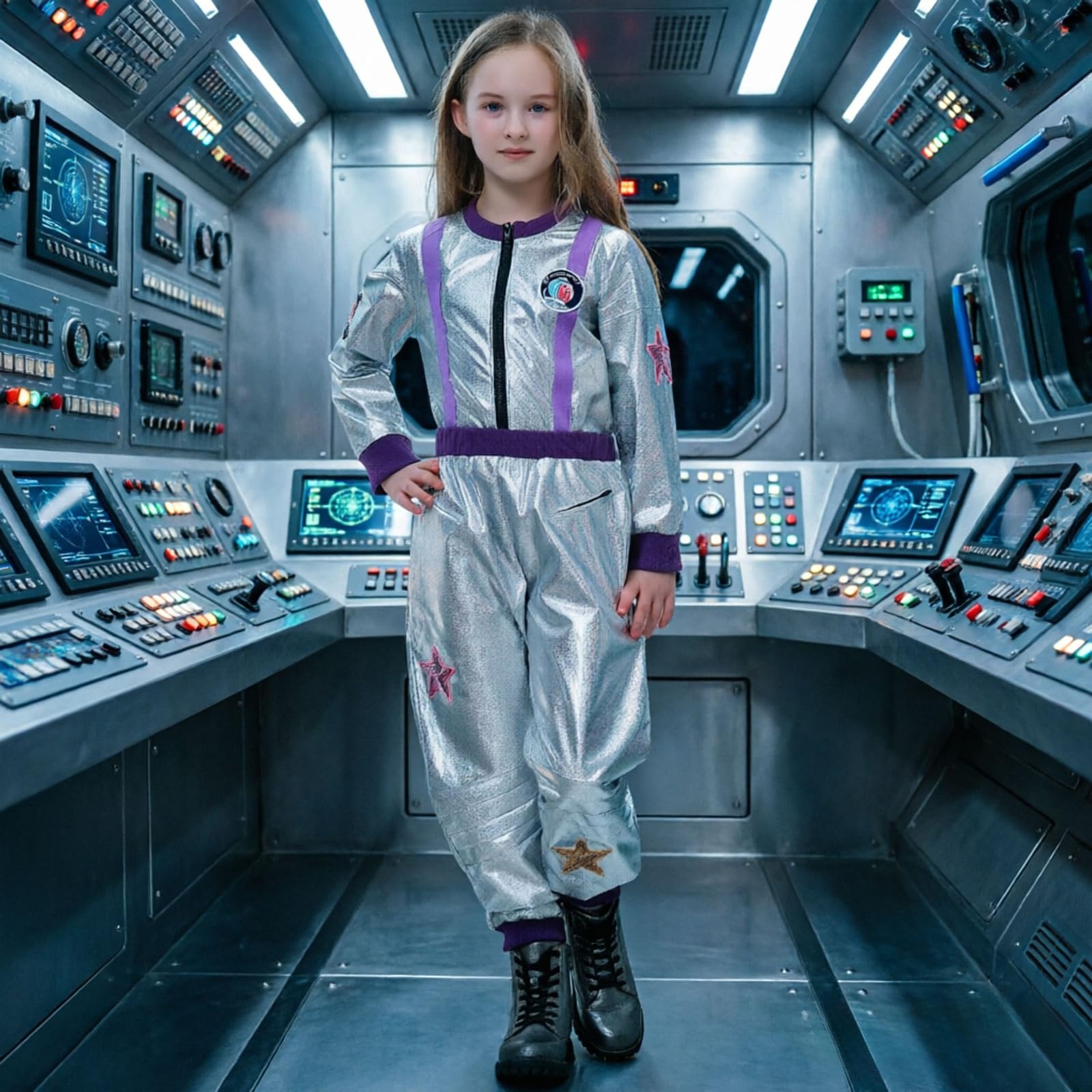 Halloween Kostüm Kinder Astronaut Kostüm Space Jumpsuit Piloten-Overall