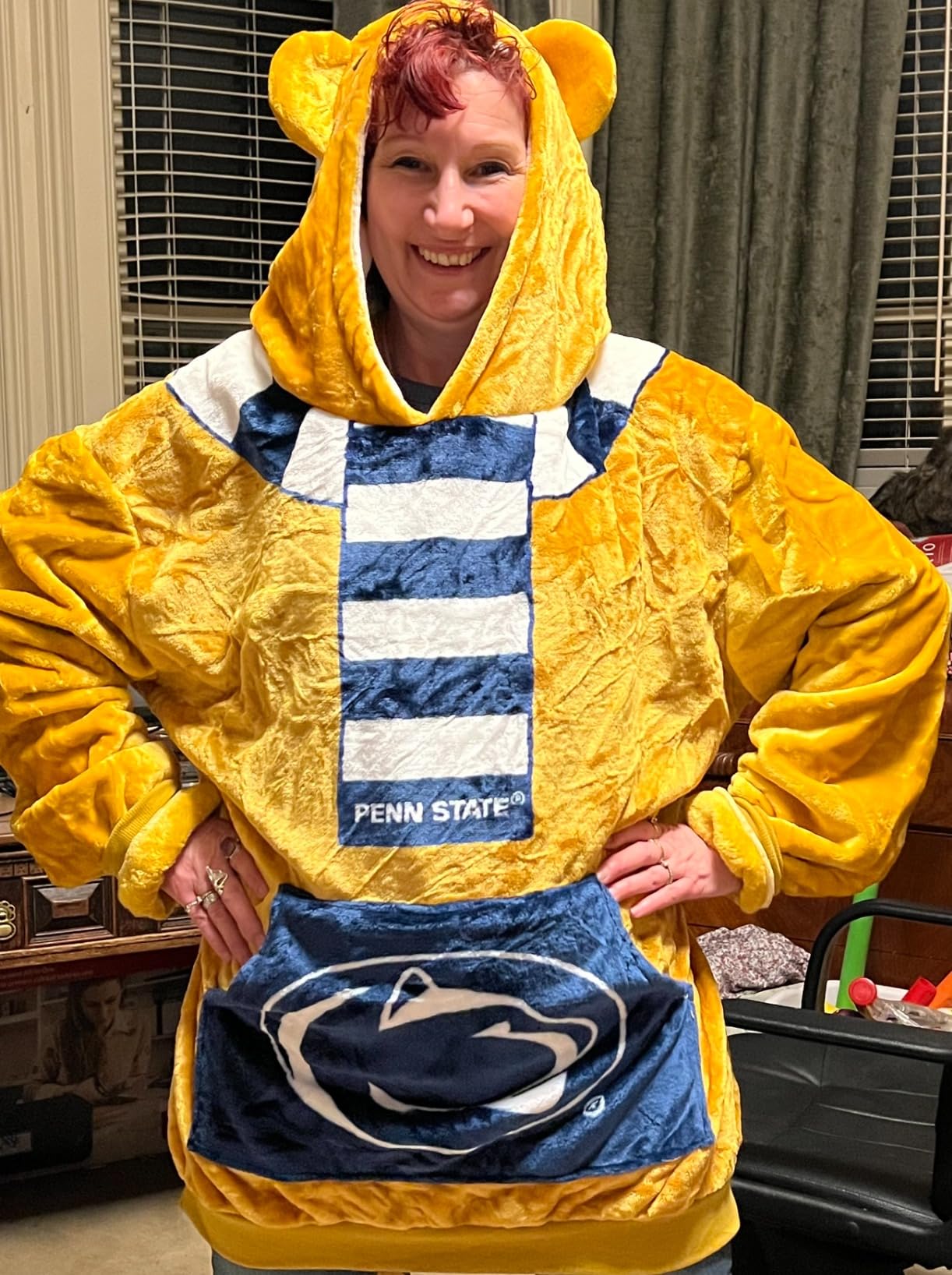 Écharpe Officielle Penn State Nittany Lions - Double Face Bleu Marine - Neuf