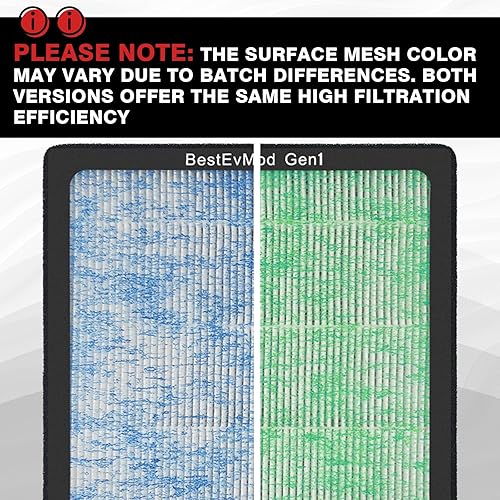 Miniatura 2 de BestEvMod Filtro de aire compatible con Rivian R1T y Rivian R1S Filtro de aire de repuesto HEPA H13 carbón activado compatible con accesorios Rivian