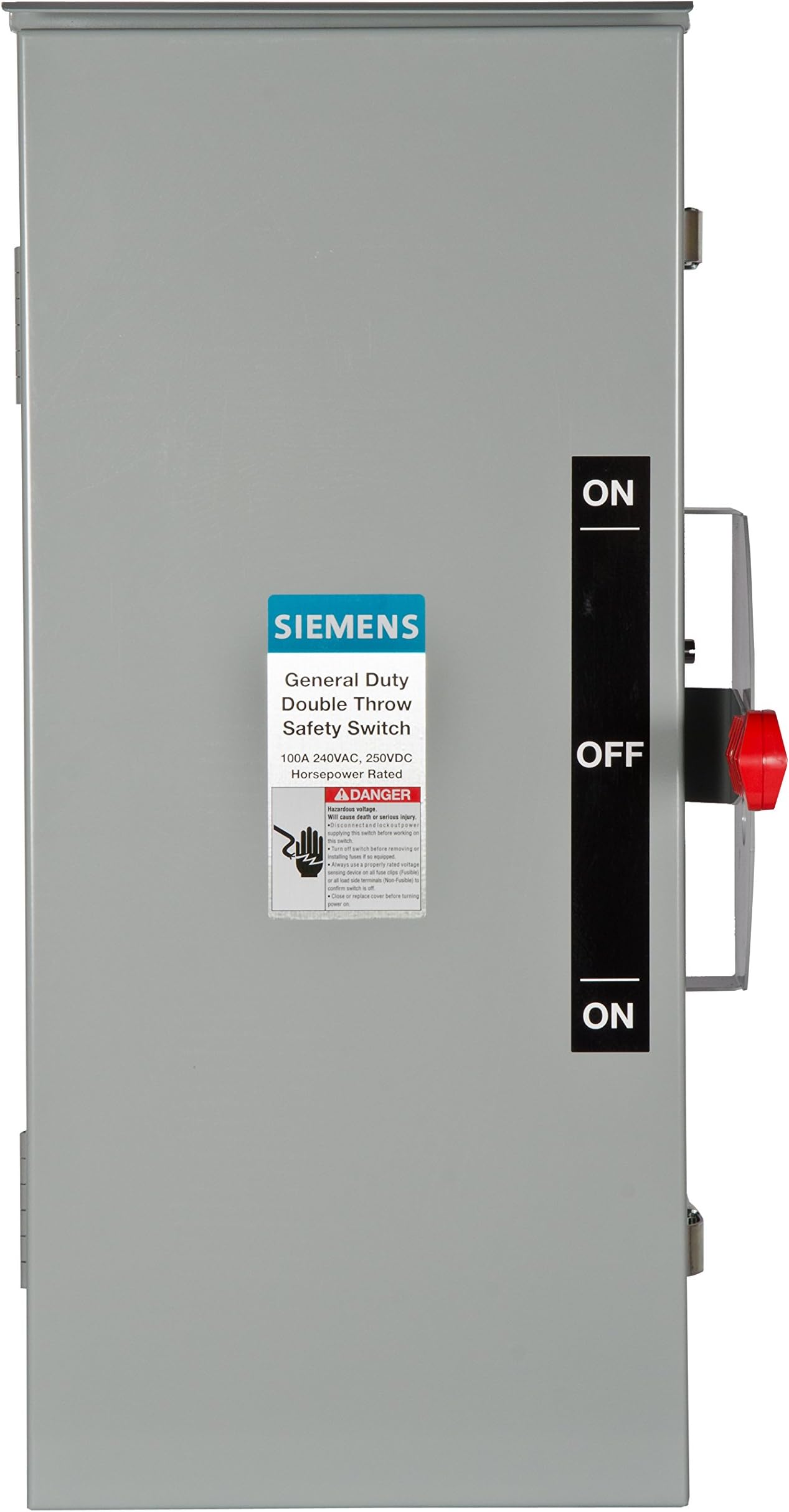 Siemens DTGNF323R 100-Amp, 3 Pole, 240-volt, 3 Wire, Non-Fused General ...