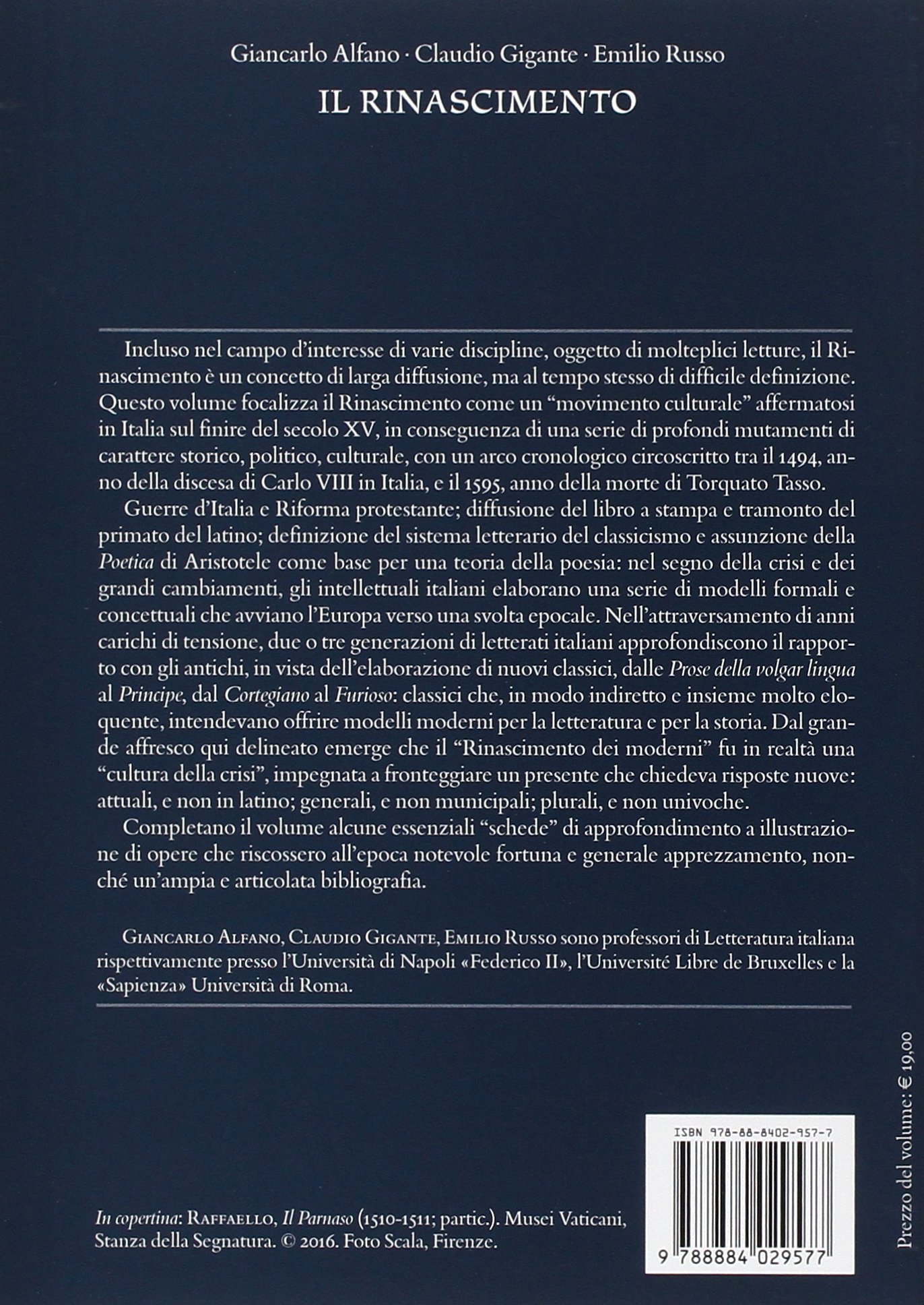 Il Rinascimento. Un'introduzione al Cinquecento letterario italiano
