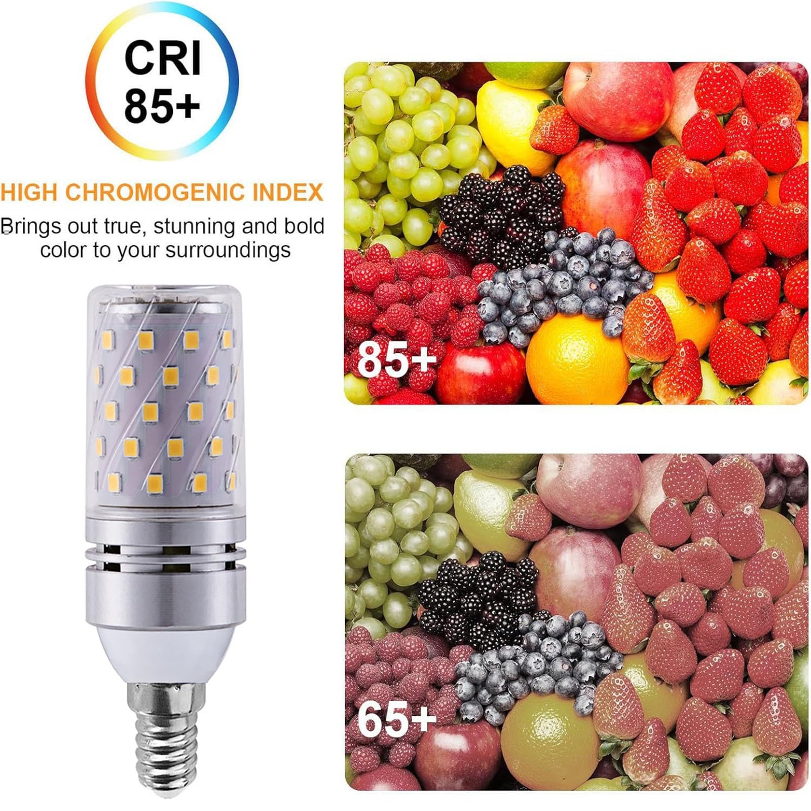 żarówka, Żarówka LED E14 12 W, 85 V–265 V, 120, odpowiednik żarówki