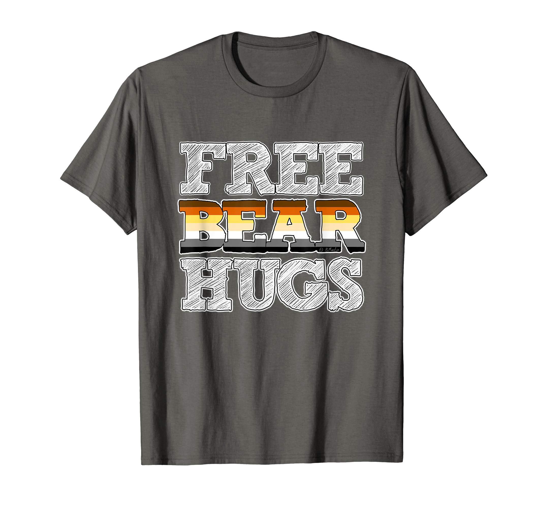 Free Bear Hugs Gay Bear Pride Flag Shirt Gift