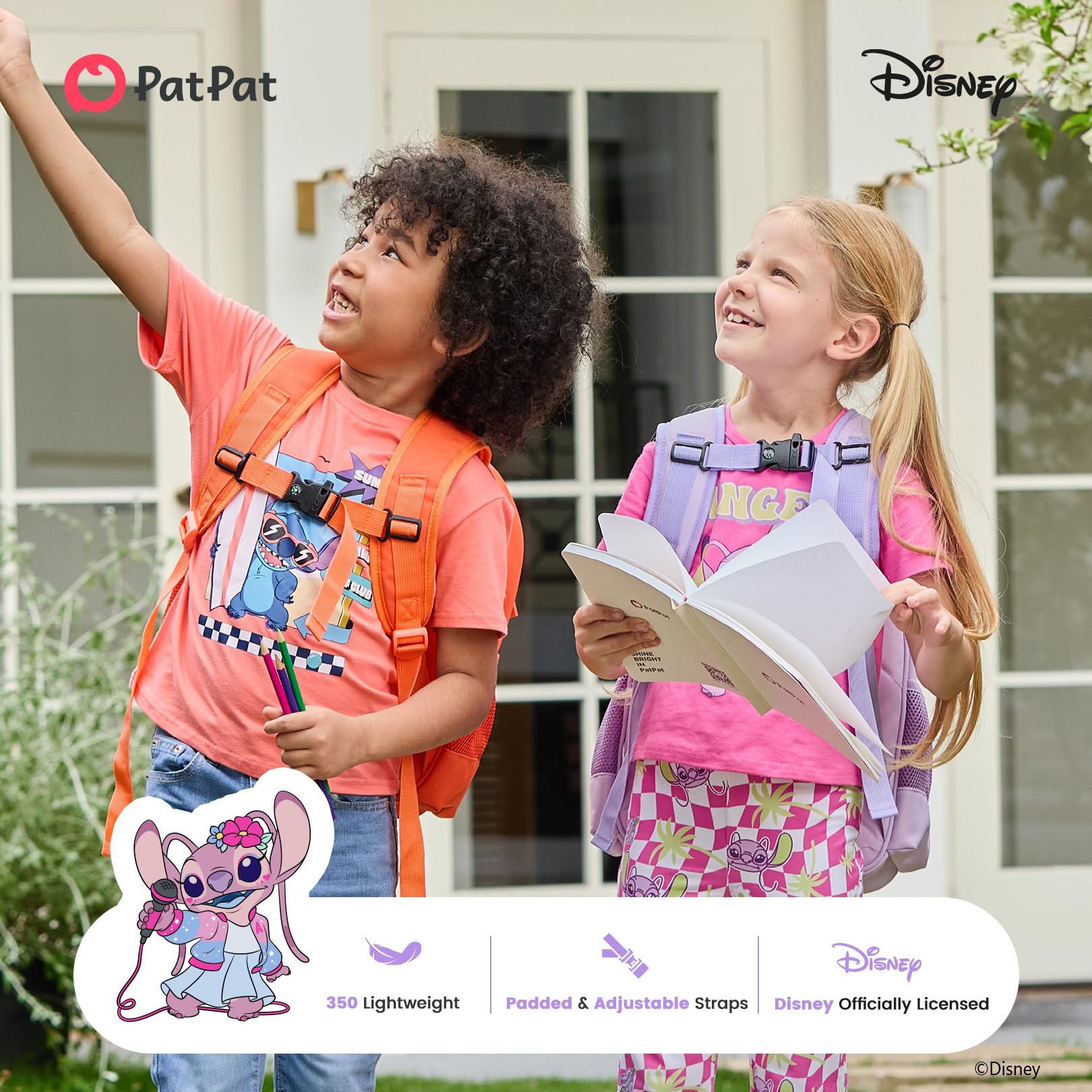 Disney Frozen Princess Minnie Marvel Glitter Kleinkind Rucksack für Jungen und Mädchen | Kindergarten Elementary Kids Bookbag, Pop Star Angel, Medium, Charakter: