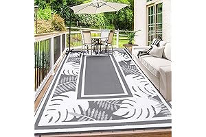 HiiARug 9x12Ft Outdoor Rugs for Patios Waterproof
