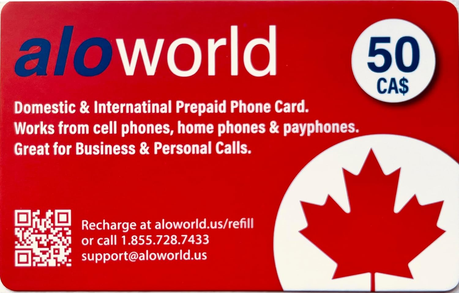 Phone Card for International & up to 1000 Domestic Minutes, Prepaid