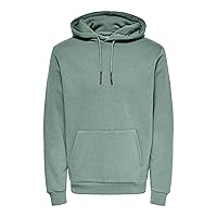 Only & Sons Uomo O&S Morbido Felpa con Cappuccio Maglione Basic Hoodie Maglione ONSCERES