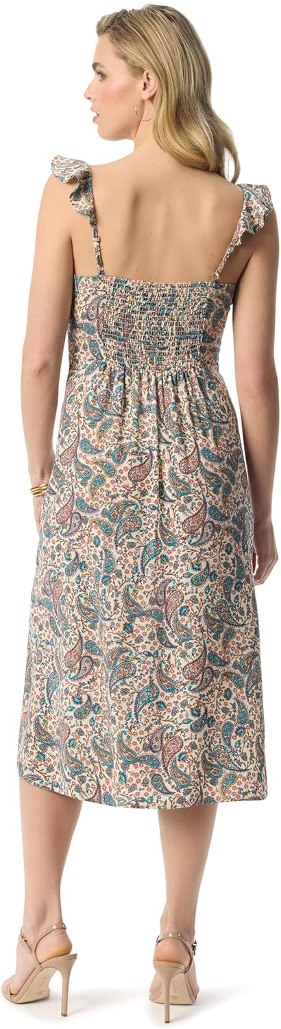 Jessica Simpson Women's Sahira Fitted Maxi Dress with Front Slit Standard