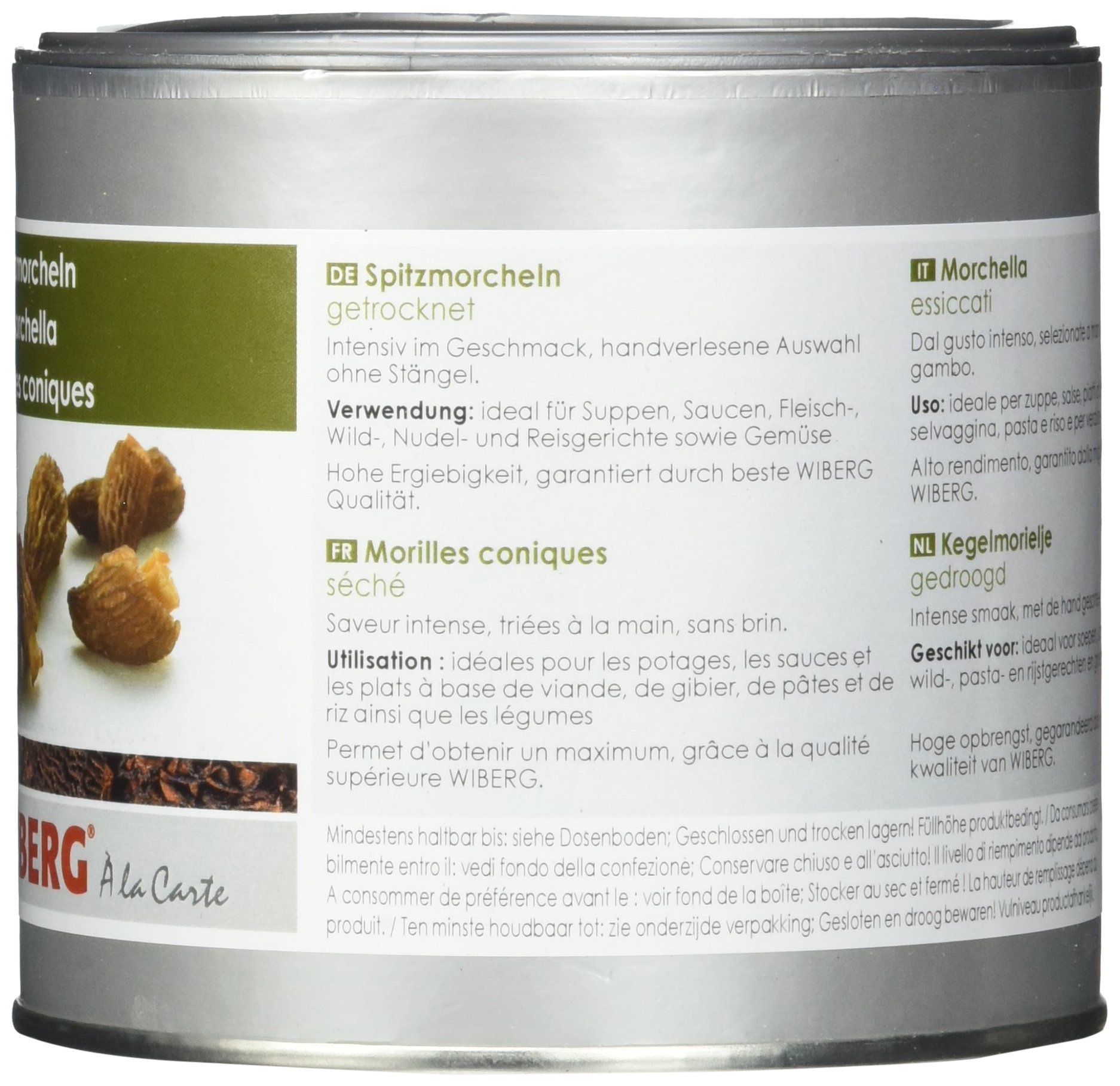 Wiberg Spitzmorcheln getrocknet ganz, 1er Pack (1 x 65 g)