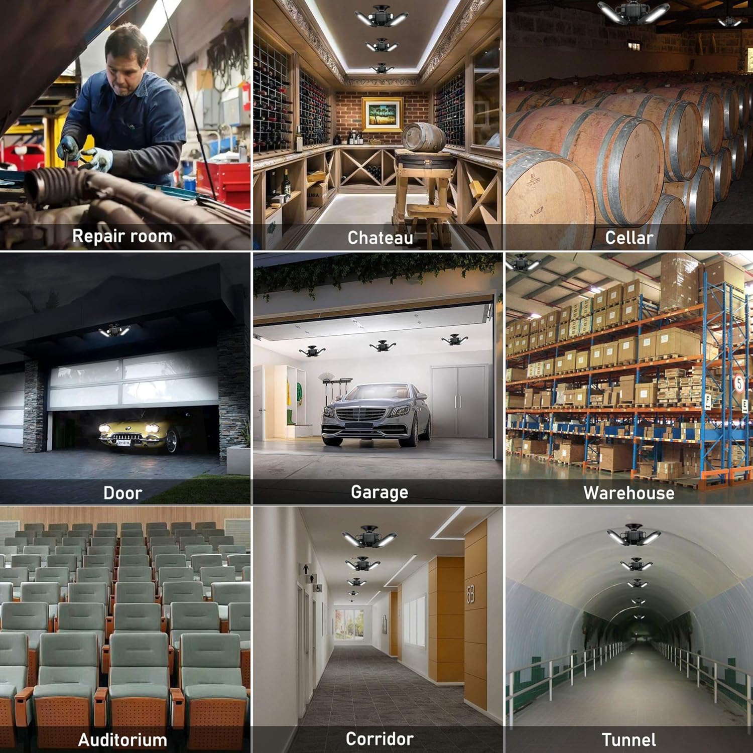 70% Off Discount LED Garage Lights, Comzler Deformable LED Garage Ceiling Lights, 60W 6000LM E26 Base Triple Glow, 6000K Ultra Bright Garage Led Light, Ideal for Basement Workshop Warehouse (No Motion Activated) Get Popular Offer LED Garage Lights, Comzler Deformable LED Garage Ceiling Lights, 60W 6000LM E26 Base Triple Glow, 6000K Ultra Bright Garage Led Light, Ideal for Basement Workshop Warehouse (No Motion Activated)