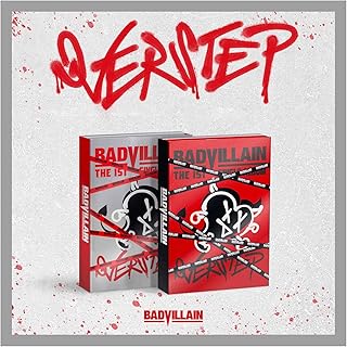 BADVILLAIN OVERSTEP 1st Single Album Random Version CD+1p Folded Poster on Pack+120p PhotoBook+1ea Accordion Profile Ticke...
