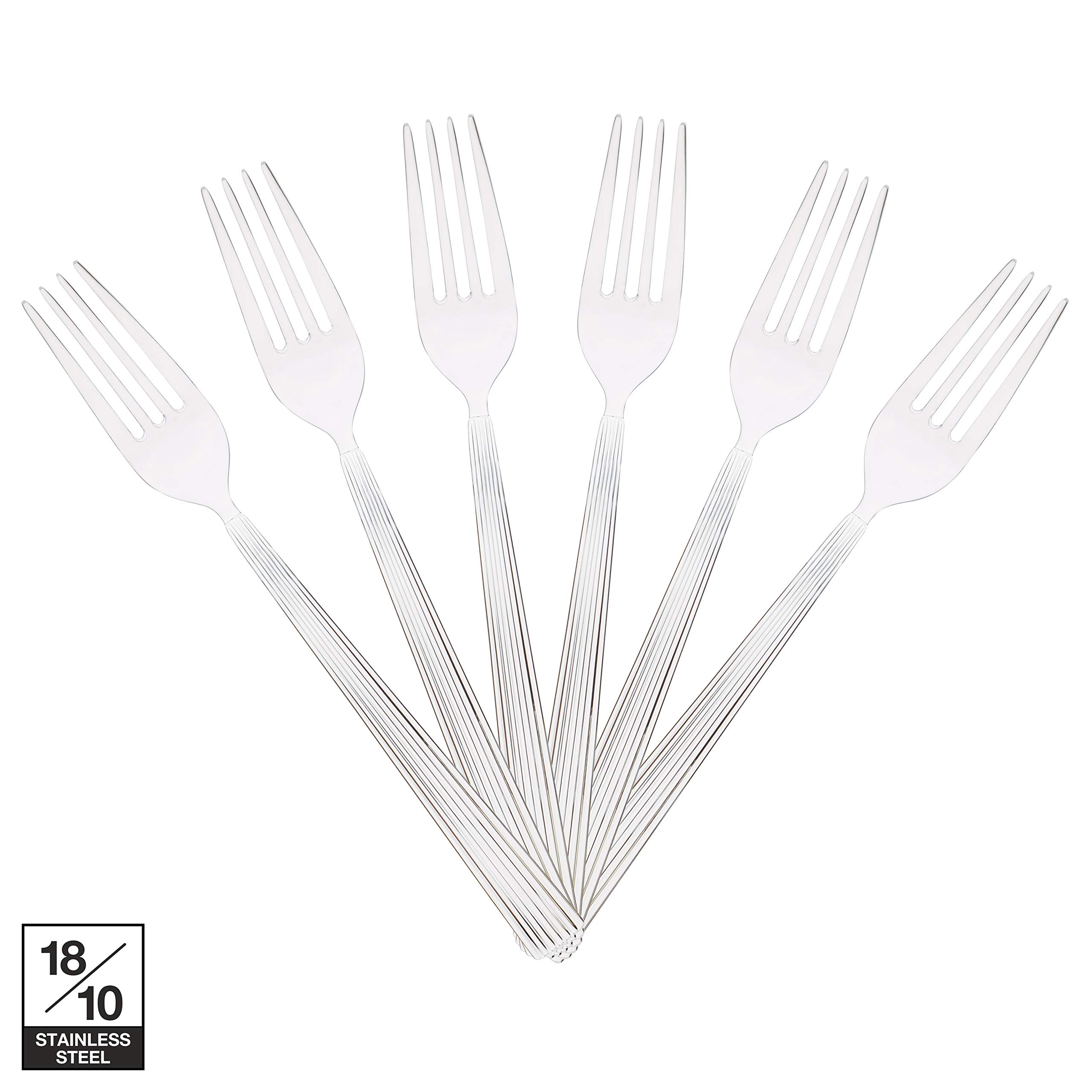 Bergner Maina 6 Pcs Stainless Steel Dessert Fork Set 1